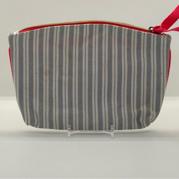 ipsy Blue & White Striped Makeup Pouch - Picture 1 of 4